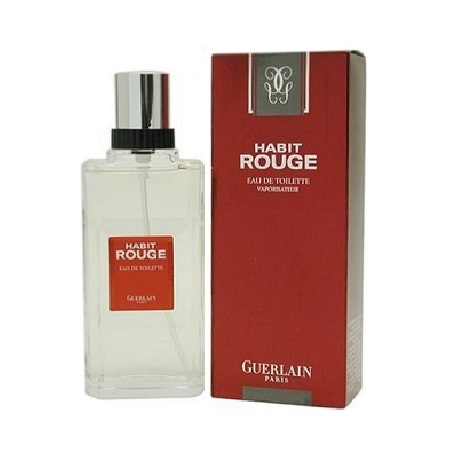 Habit Rouge Cologne by Guerlain 3.4oz Eau De Toilette spray for Men